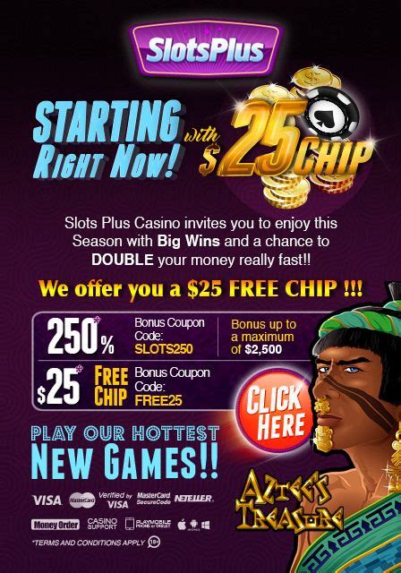 Casino Bonus - As mentioned in the intro, Slots Plus offers a 400% match bonus on your first ...