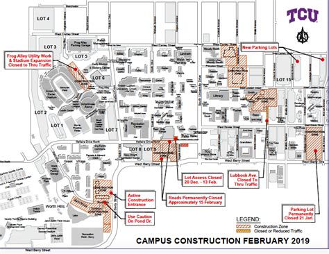 Tcu Campus Map Parking