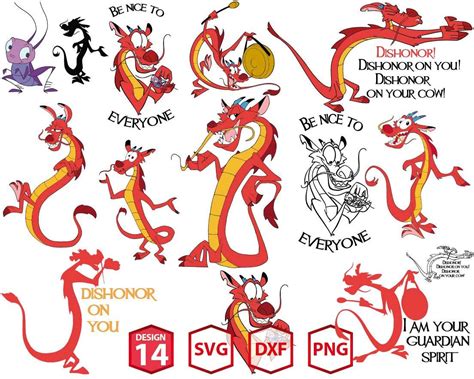 Mushu Quotes Svg Bundle, UPP165 | UPPLOP Graphics Resources