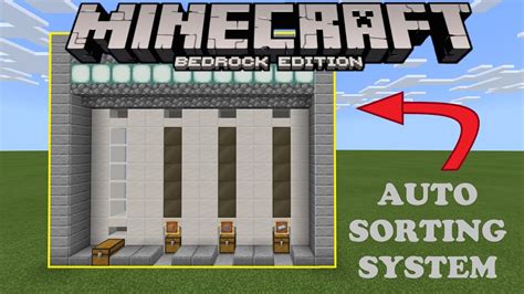 How to build a COMPLETELY AUTOMATIC STORAGE SILO SYSTEM in Minecraft Bedrock - YouTube