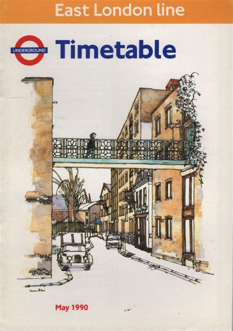 1990 London Transport - East London Line Timetable