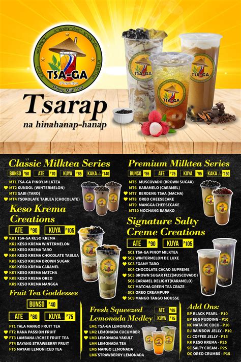 Milk Tea Flavors List