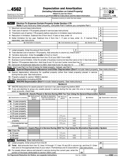 2023 Form 4562 draft - Fill online, Printable, Fillable Blank