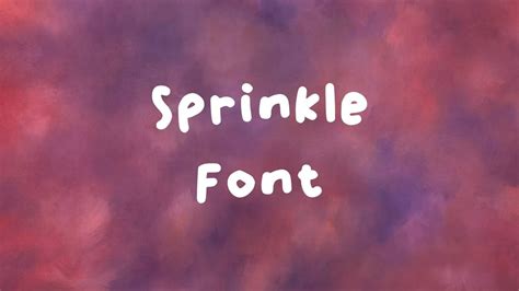 Sprinkle Font Free Download