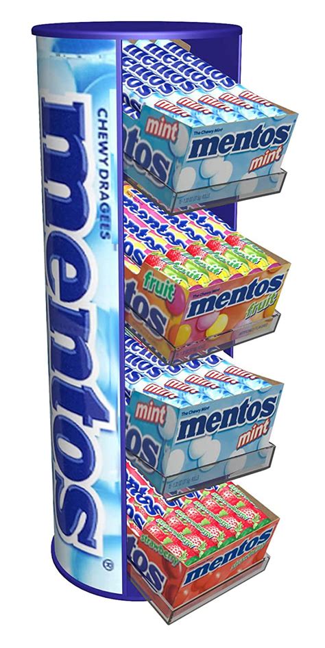 Mentos Rolls Assorted Flavors With Counter Display, Valentines Day Gifts, Bulk, 3 Boxes Mint, 2 ...