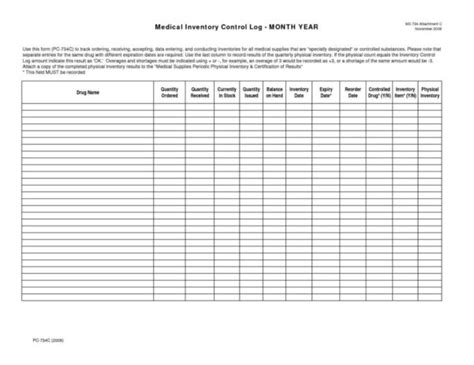 Medical Supply Inventory Spreadsheet — db-excel.com