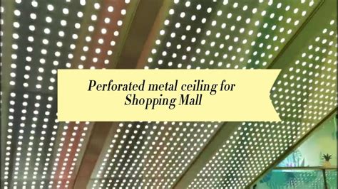 Perforated metal ceiling - YouTube