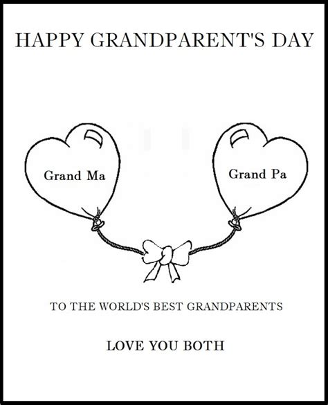 Grandparents Day Invitation Cards Printable - Printable Card Free