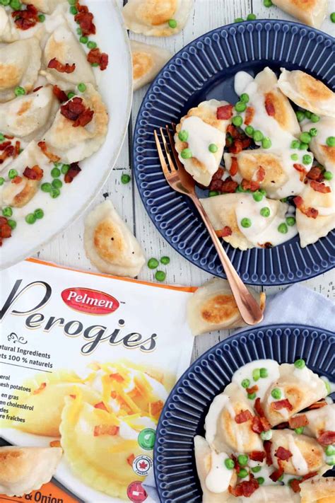 PEROGIES WITH CREAMY ALFREDO SAUCE - Julia Recipes