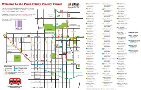 Map | First Friday Art Walk and Expanded Trolley Tour