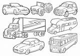Vehicles Pictures For Coloring sketch template