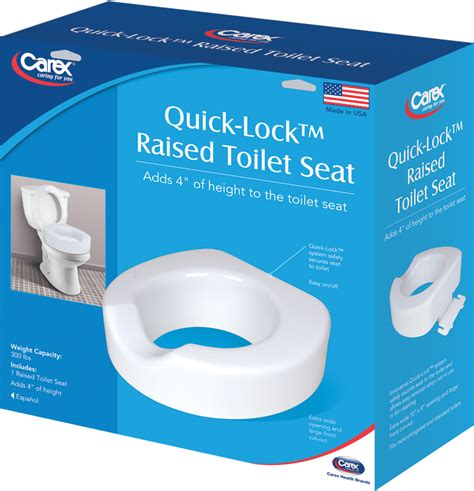 Carex Quick-Lock Raised Toilet Seat – Total Care Medical Supply