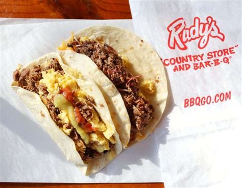 Brisket Breakfast Tacos at Rudy's BBQ | Austin Food Magazine