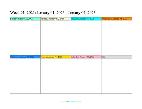 Weekly Planner Printable 2023