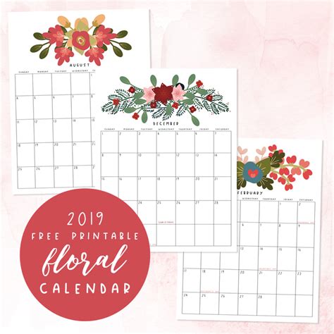 Free Printable 2019 Calendar with Holidays