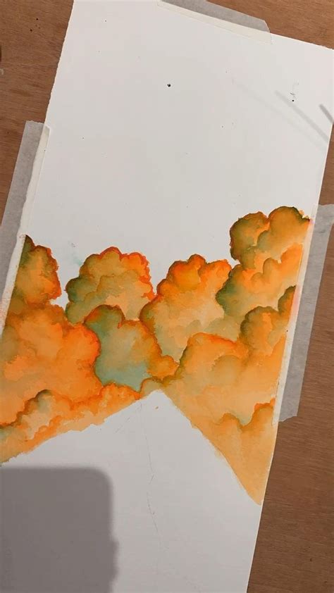 Clouds watercolor [Video] | Watercolor paintings, Cloud drawing, Watercolor techniques