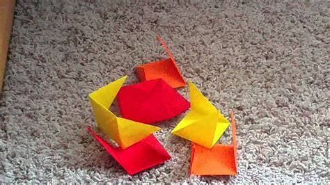 3d origami cube - YouTube