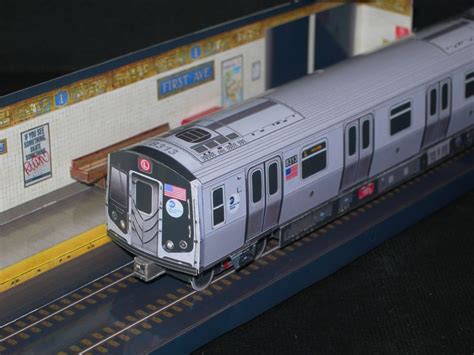 Alstom R160A(4 car set) - MTA | Paper models, Train, Subway