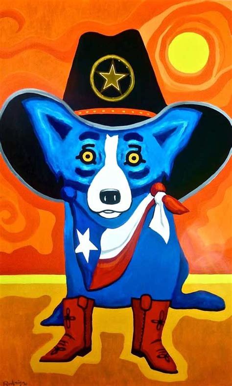 Blue dog art, Blue dog painting, Dog paintings