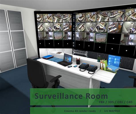 Surveillance Room 3d Model