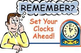 The Sixth Ward: Daylight Savings Time: Remember to "Spring Forward"