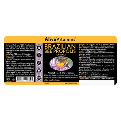 Brazilian Bee Propolis Extract – ShopAlive.ca