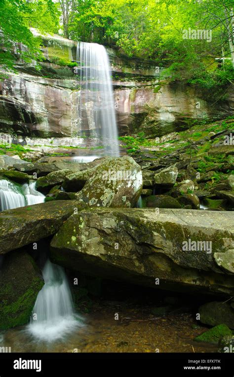 Rainbow Falls, Smoky Mountains National Park Stock Photo - Alamy