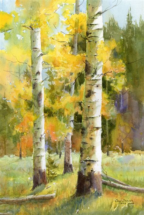 AnAspenADay | How aspens are painted in oil and watercolor | Tree ...