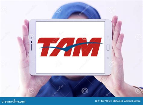 TAM Airlines Brazil logo editorial photo. Image of flight - 114737106