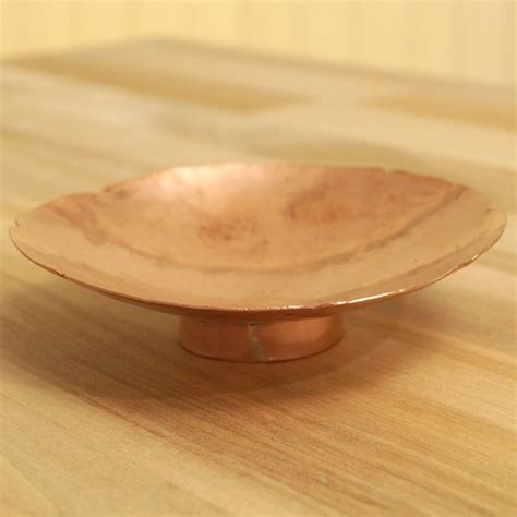 Copper plate / tray / dish || vintage copper simple design handmade ...