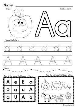 Teach child how to read: Kindergarten Phonics Worksheets Letter A