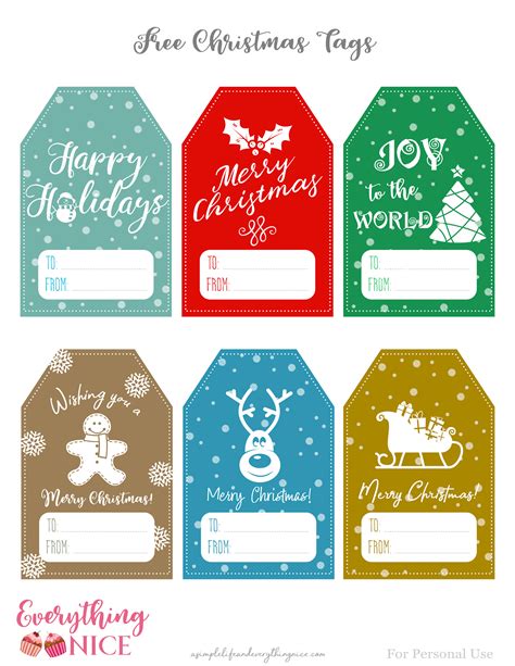 Free Christmas Tags, Free Printable Christmas Gift Tags, Wish You Merry Christmas, Christmas ...