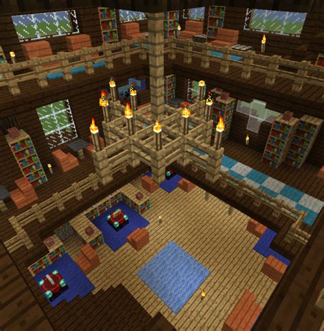 Rustic Town Hall - Blueprints for MineCraft Houses, Castles, Towers ...