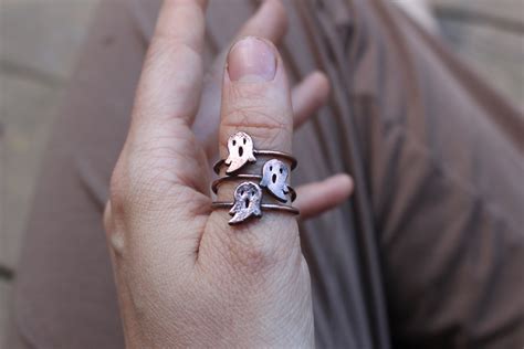 Ghost Ring Spooky Season Jewelry Halloween Jewelry Fall - Etsy