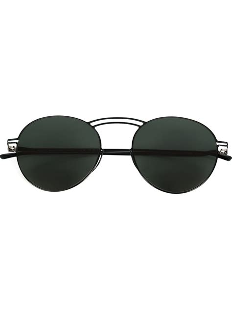 Mykita Oval Frame Sunglasses in Black | Lyst