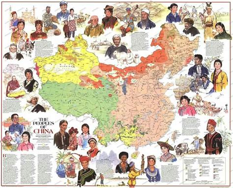 Las 56 etnias de China. | Mappe, Immagini, Asia