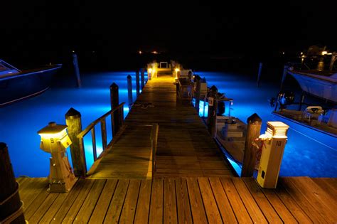 Dock lighting, Underwater lights, Boat dock