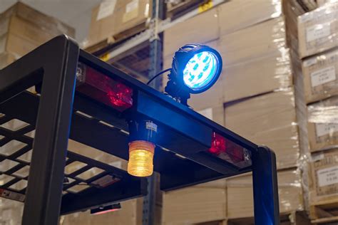 27W Big Blue LED Forklift Safety Light For Industrial Truck Manufacturer and Factory ...