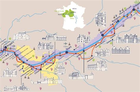 Loire Valley Castle Map