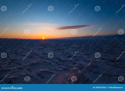 Lake Baikal in winter stock image. Image of landscape - 283016283