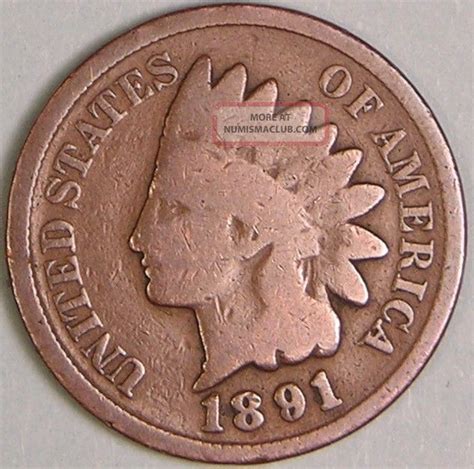 1891 Indian Head Penny, Jc 462