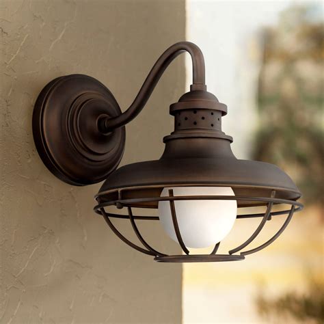 Farmhouse Outdoor Barn Light Fixture Oil Rubbed Bronze 13" for Exterior House 736101630746 | eBay