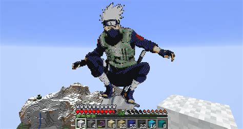 pixel art grid kakashi Minecraft kakashi pixel art grid - Pixel Art Grid