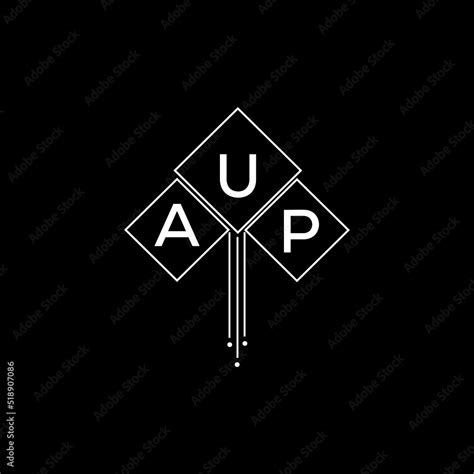 AUP letter logo design with white background in illustrator, AUP vector ...