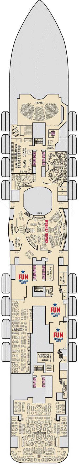 Carnival Jubilee Deck plan & cabin plan