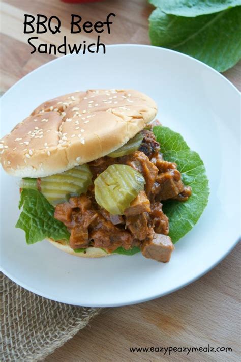 BBQ Beef Sandwich - Easy Peasy Meals