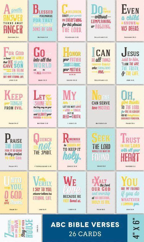 ABC Bible verse cards | Bible verses for kids, Bible for kids, Bible verses