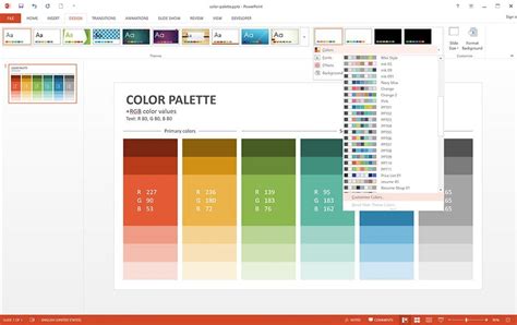 How to Customize PowerPoint Color Palette - Slideson