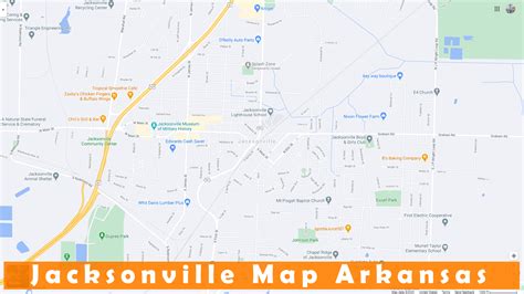 Jacksonville, Arkansas Map