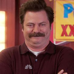 Ron Swanson Giggle - Reaction GIFs